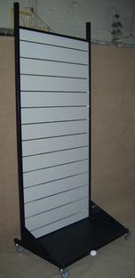 Stand with a wall panel