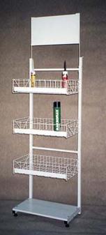 Display shelving for silicone and foam