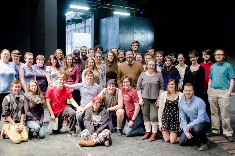 Spring Awakening cast and band with composer Duncan Sheik.