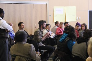 People speaking at the open forum