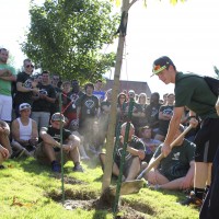 Freshmen tree planting.