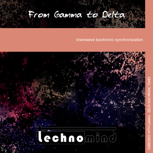 From Gamma to Delta: Brainwave Isochronic Synchronization Cover Art Blurred Background