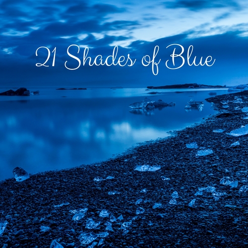 21 Shades of Blue Cover Art Blurred Background