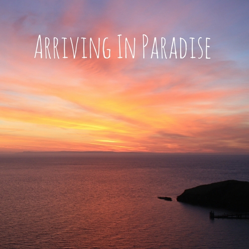 Arriving in Paradise Cover Art Blurred Background