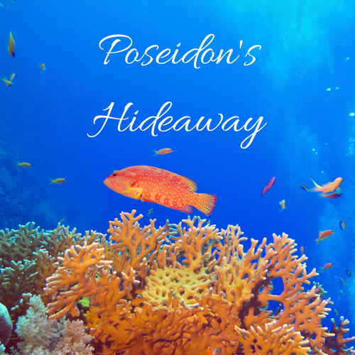 Poseidon's Hideaway Cover Art Blurred Background