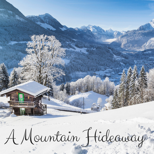 A Mountain Hideaway Cover Art Blurred Background
