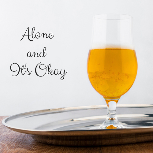 Alone and It's Okay Cover Art Blurred Background