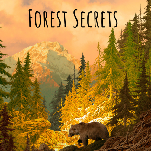 Forest Secrets Cover Art Blurred Background