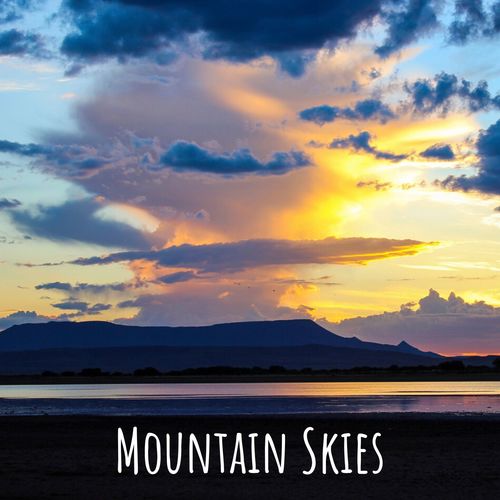 Mountain Skies Cover Art Blurred Background