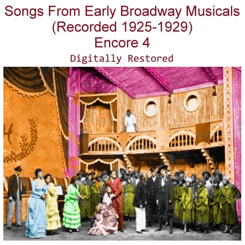 Songs from Early Broadway Musicals (Recorded 1925-1929) [Encore 4] Cover Art Blurred Background