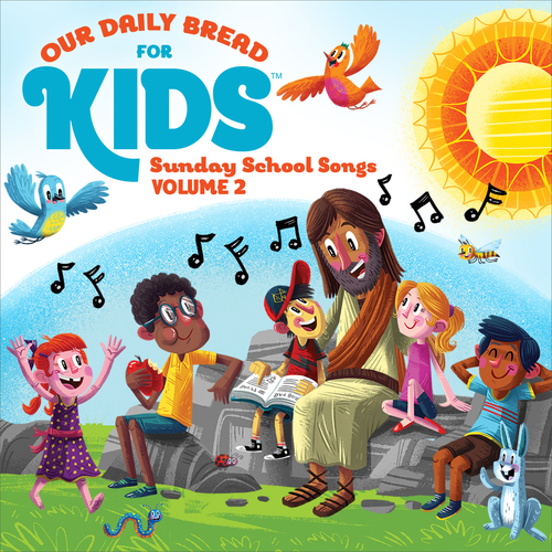 Our Daily Bread for Kids Sunday School Songs, Vol. 2 Cover Art Blurred Background