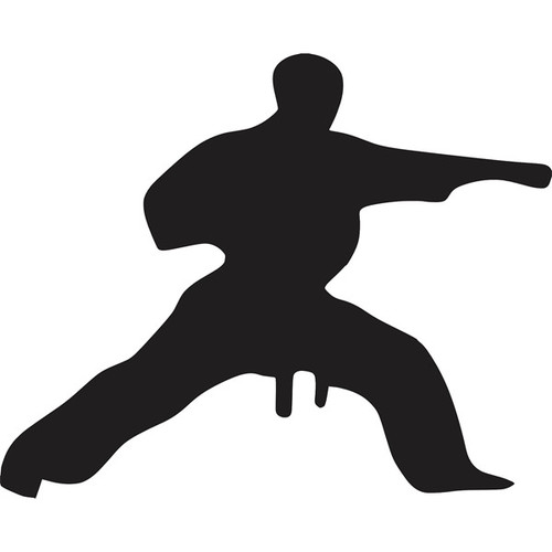 Karate Yell Man Cover Art Blurred Background