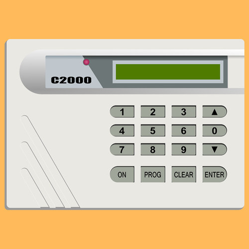 Security Alarm On Break In Cover Art Blurred Background