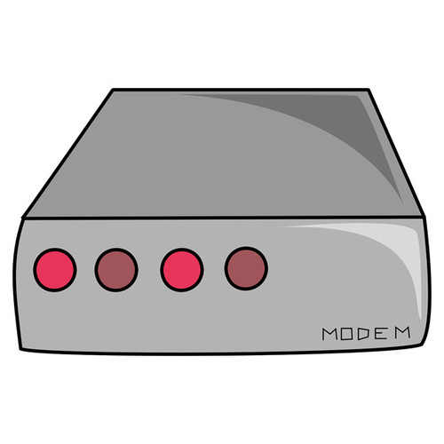 Dial Up Modem Cover Art Blurred Background
