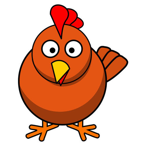 Chicken Clucking Cover Art Blurred Background
