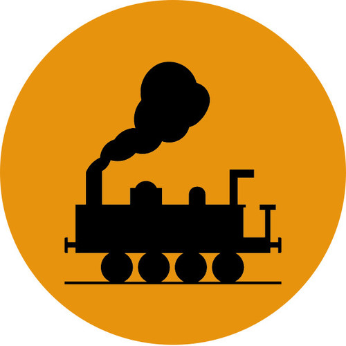 Steam Train Whistle Cover Art Blurred Background