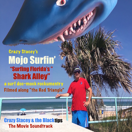Mojo Surfin' - Surfing Florida's Shark Alley (Soundtrack to the Movie) Cover Art Blurred Background