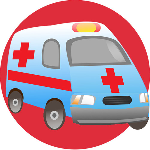 Ambulance Siren Cover Art Blurred Background