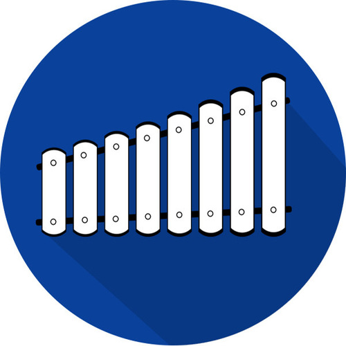 Short Marimba Ascending (Scale High) Cover Art Blurred Background