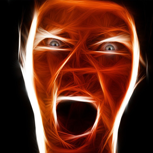 Pick Up Your Phone (Angry Man) Cover Art Blurred Background