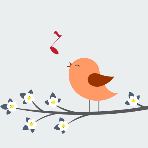 Bird Song Cover Art Blurred Background