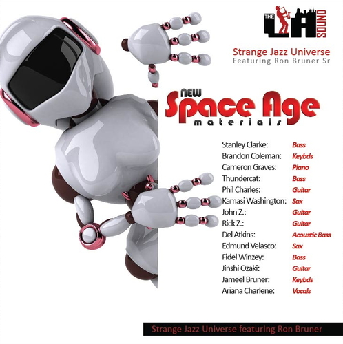 New Space Age Materials Cover Art Blurred Background
