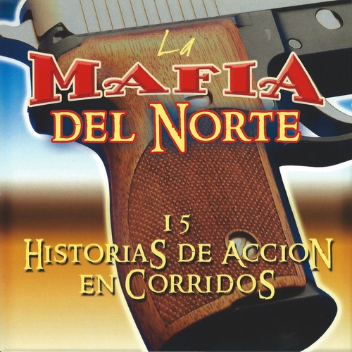 15 Historias de Accion en Corridos Cover Art Blurred Background