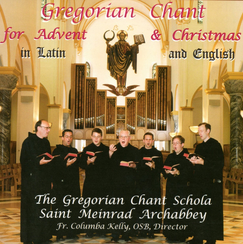 Gregorian Chant for Advent & Christmas Cover Art Blurred Background