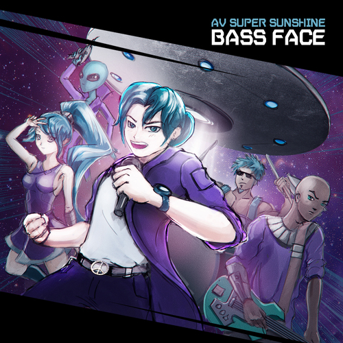 Bass Face Cover Art Blurred Background