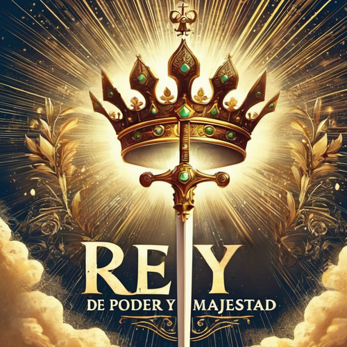 Rey de Poder y Majestad Cover Art Blurred Background