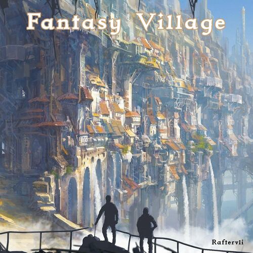 Fantasy Village Cover Art Blurred Background