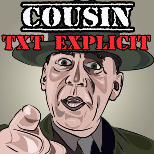 Cousin Text Drill Sgt - Army Sargent Full Mental Jacket Ringtone Parody Cover Art Blurred Background