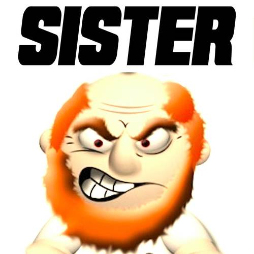 Sister Calling - Angry Scotsman Swearing Irate Scotland Ringtone Cover Art Blurred Background