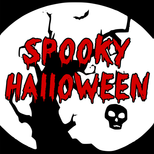 Spooky Halloween Cover Art Blurred Background