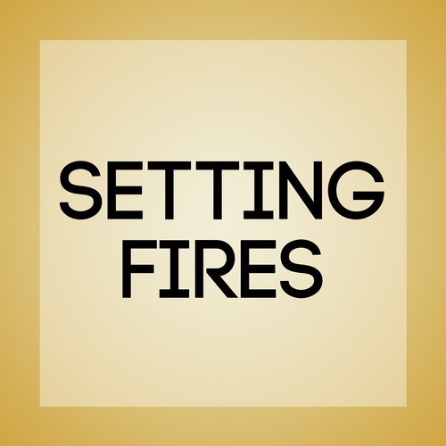 Setting Fires (Marimba Remix) Cover Art Blurred Background