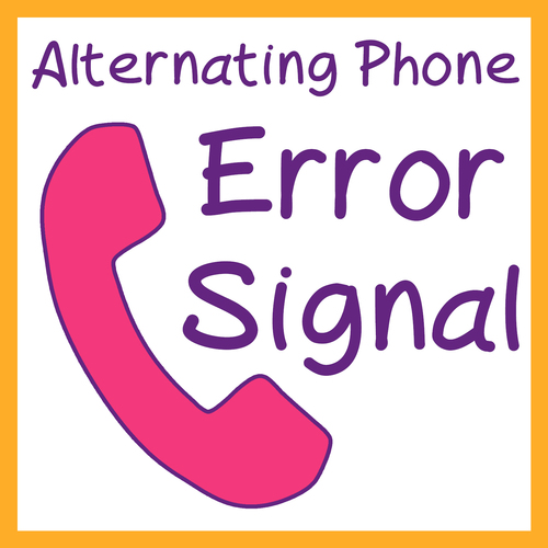 Alternating Phone Error Signal Cover Art Blurred Background