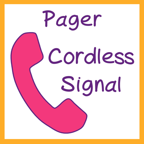 Pager Cordless Signal Cover Art Blurred Background
