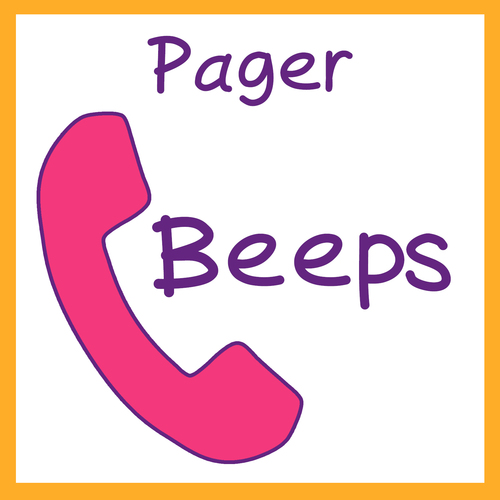 Pager Beeps Cover Art Blurred Background