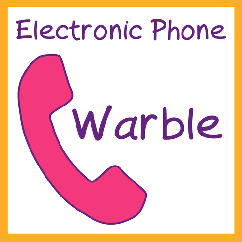 Electronic Phone Warble Cover Art Blurred Background