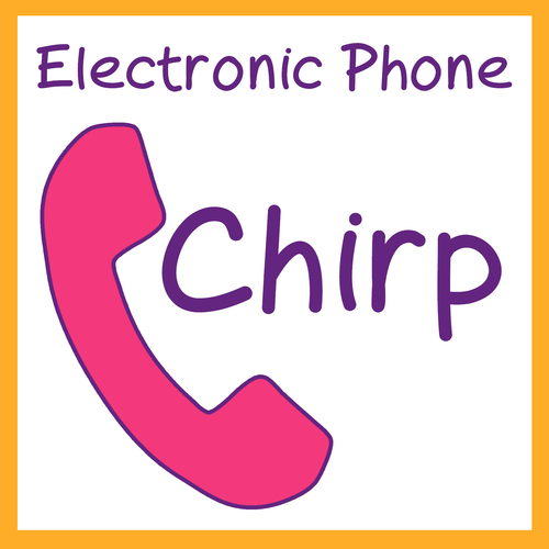 Electronic Phone Chirp Cover Art Blurred Background