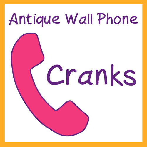 Antique Wall Phone Cranks Cover Art Blurred Background