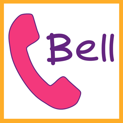 Antique Phone Bell Cover Art Blurred Background