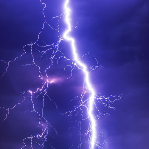 Thunder Crack Cover Art Blurred Background