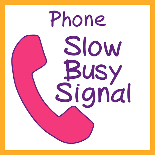 Phone Slow Busy Signal Cover Art Blurred Background