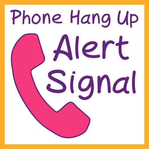 Phone Hang Up Alert Signal Cover Art Blurred Background