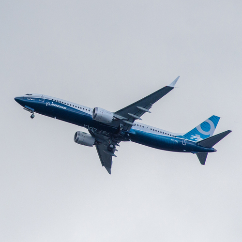 737 Jet Pass By Cover Art Blurred Background