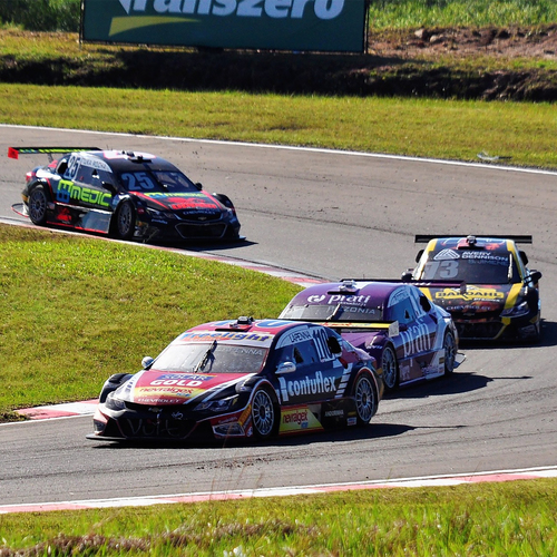 Stock Car Pass By Cover Art Blurred Background