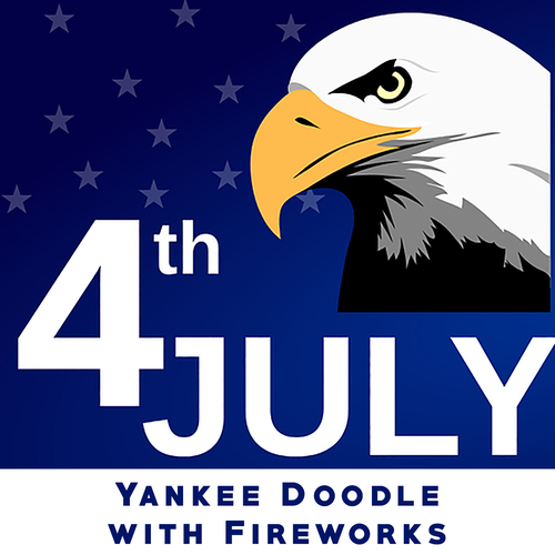 Yankee Doodle with Fireworks Cover Art Blurred Background