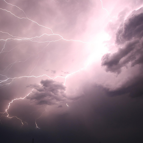 Thunder and Lightning Cover Art Blurred Background