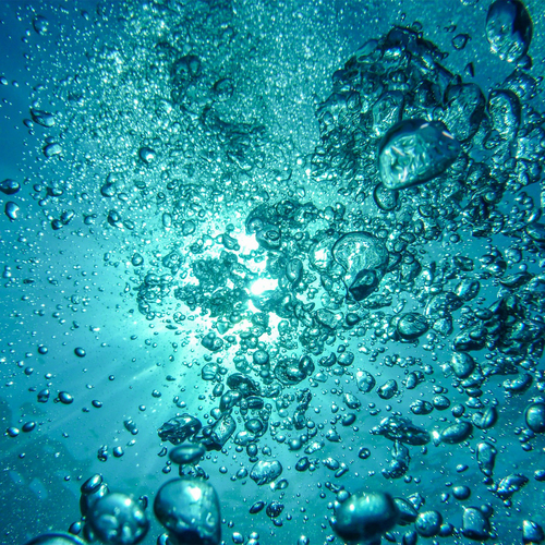 Deep Water Bubbles Cover Art Blurred Background